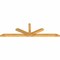 Ekena Millwork Saratoga Timber Gable Bracket, Western Red Cedar, 108"W x 31 1/2"H x 4"D x 4"F, 7/12 Pitch GBW108X31X0404SAR00RWR - alternate 2